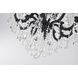 Canada LED 28 inch Satin Black Chandelier Ceiling Light